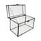 Black Metal & Glass Card Box by Celebrate It™
